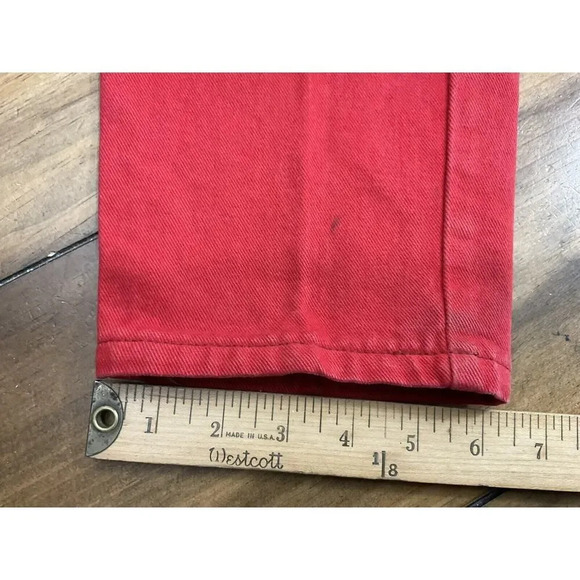 VINTAGE MARITHE FRANCOIS GIRBAUD RED JEANS 90’s WOMENS SIZE 13/14 MADE IN USA - Picture 12 of 13